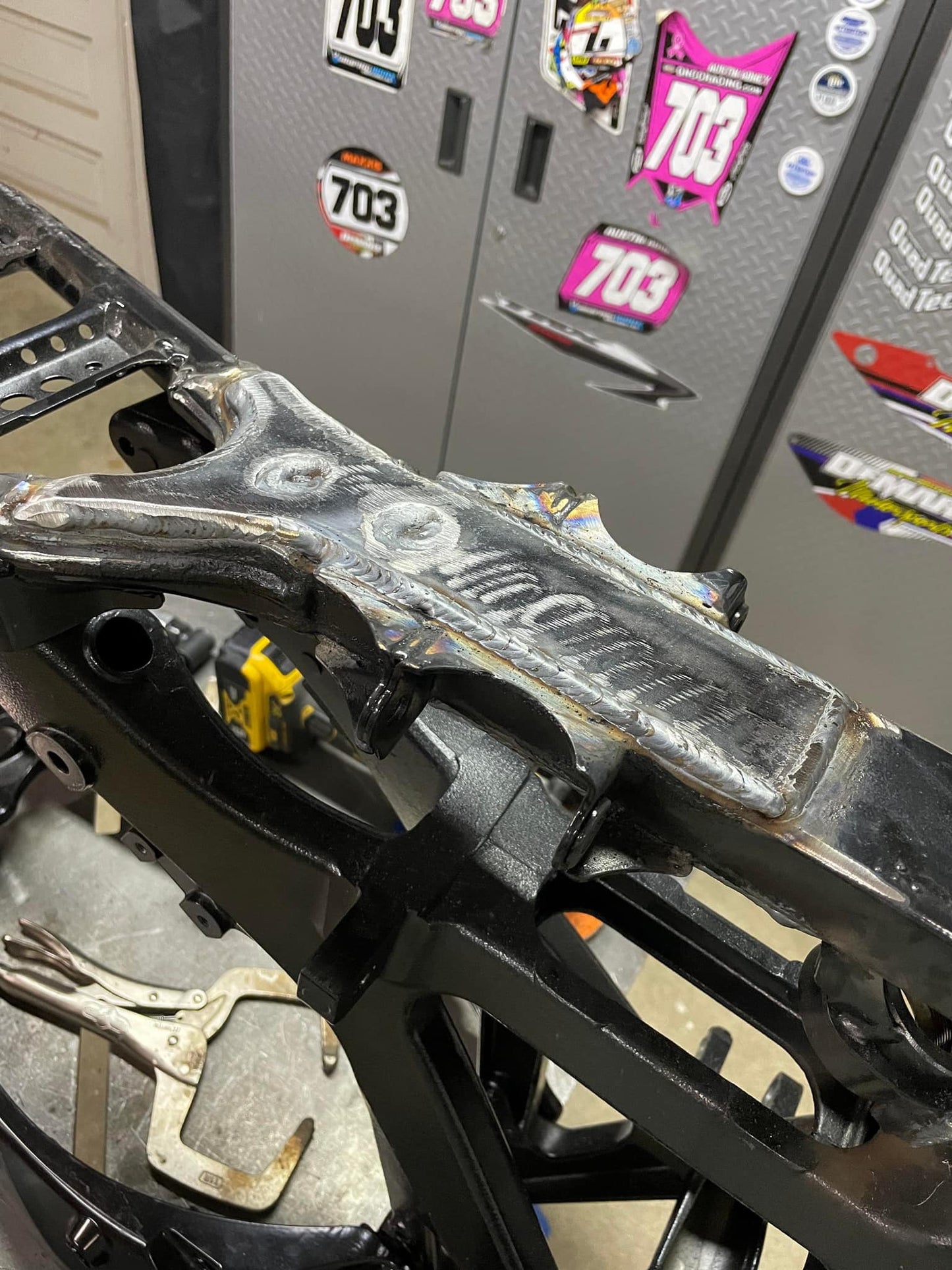 YFZ450r/x Lower Frame Gusset